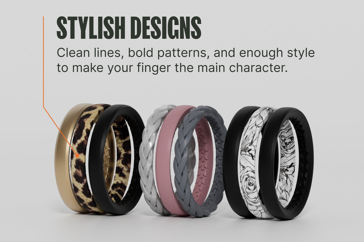 Twilight Blossom Thin Ring
